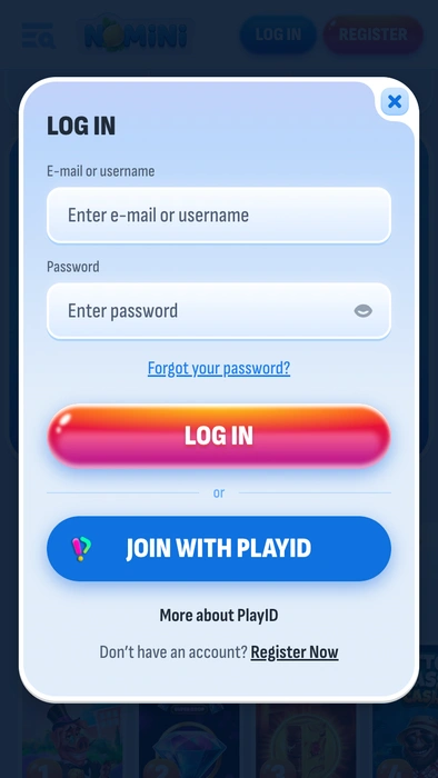 Nomini Casino Login